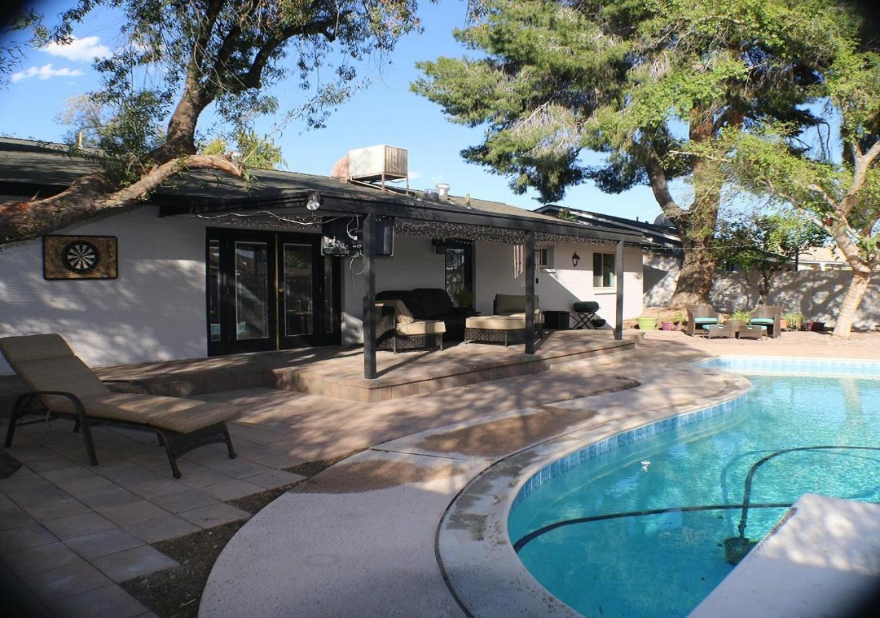 Tempe Escape With Heated Pool, Billiards & Firepit Fun Vila Exterior foto